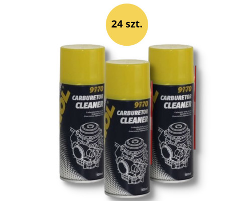 Mannol carburetor cleaner спрей для очищення карбюратора 600 мл (9770) (24) ящик 24 шт (пакет)