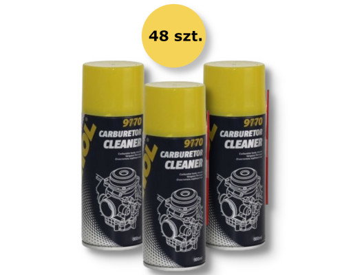 Mannol carburetor cleaner спрей для очищення карбюратора 600 мл (9770) (48) ящик 48 штук (пакет)