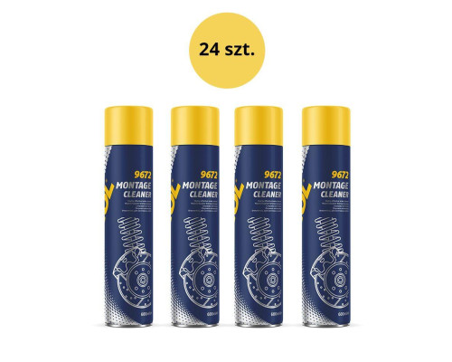 Mannol montage cleaner brake degreaser 600ml (9672) - коробка 24 штуки (пакет) (brake cleaner)