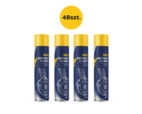 Mannol montage cleaner brake degreaser 600ml (9672) - коробка 48 штук (пакет) (brake cleaner)