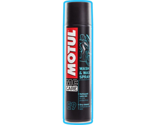 Motul e9 wash wax spray 400ml (очищення та захист фарби)