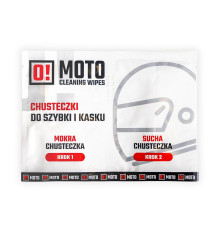 Omoto helmet wipes вологі та сухі o!moto cleaning wipes (20)