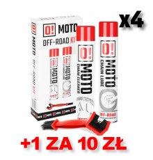 Omoto 4+1 набір для очищення та змащення ланцюг off road o! догляд та захист ланцюг 2+1 набір з щіткою (2 x 750ml) (o!moto) (ole-020) (4+1 упаковка за 10 pln)
