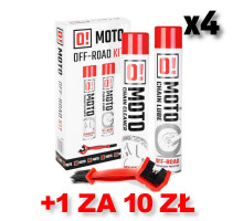 Omoto 4+1 набір для очищення та змащення ланцюг off road o! догляд та захист ланцюг 2+1 набір з щіткою (2 x 750ml) (o!moto) (ole-020) (4+1 упаковка за 10 pln)