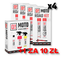 Omoto 4+1 набір для очищення та змащення ланцюг road o! комплект догляд та захист ланцюг 2+1 з щіткою + набір для миття та догляду за мотоциклами omoto o! догляд захист і блиск moto