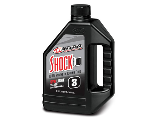 Maxima новий продукт центральне амортизуюче масло synthetic racing shock fluid light 3wt 946 мл (1 літр) (12) (akc)