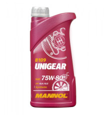 Mannol unigear 75w80 api gl4/gl5 - semisyntetic gear oil 1l (75w-80) (8109)