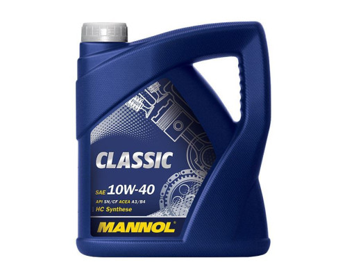 Mannol новинки 07/2023 автомобільне моторне масло 10w40 classic sn/ch-4 4 літри (7501)