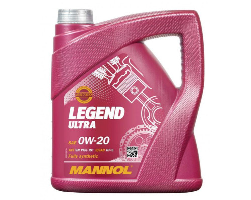 Mannol автомобільне моторне масло 0w20 legend ultra sn plus rc 4 літри (7918) (синтетичне)