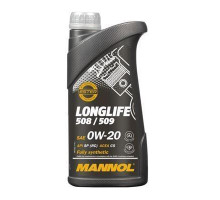 Mannol автомобільне моторне масло 0w20 longlife 508/509 1 літр (7722) (синтетичне)