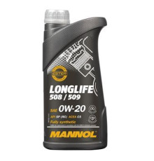 Mannol автомобільне моторне масло 0w20 longlife 508/509 1 літр (7722) (синтетичне)