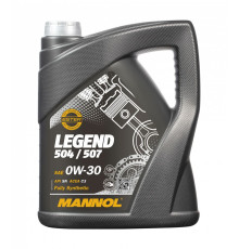 Mannol автомобільне моторне масло 0w30 legend 504/507 5 літрів (7730) (синтетика)