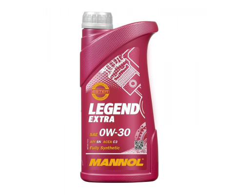 Mannol автомобільне моторне масло 0w30 legend extra ester c2/c3 1 літр (7919) (синтетичне)