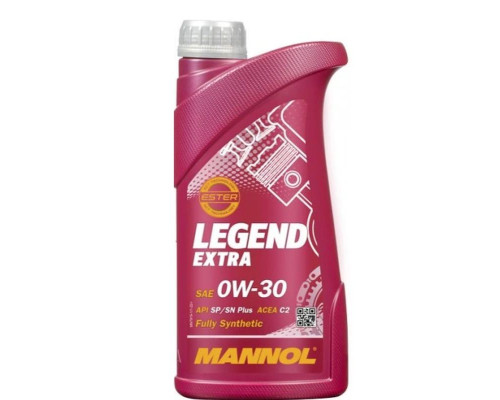 Mannol автомобільне моторне масло 0w30 legend extra ester c2/c3 1 літр (7919) (синтетичне)