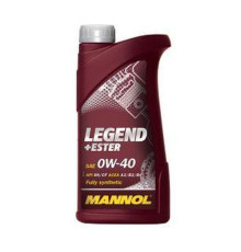 Mannol автомобільне моторне масло 0w40 legend+ester 1 літр (7901) (синтетичне)