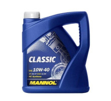Mannol автомобільне моторне масло 10w40 classic sn/ch-4 5 літрів (7501) (напівсинтетика)