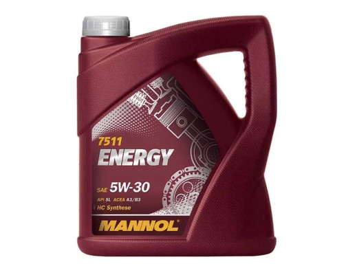 Mannol автомобільне моторне масло 5w30 energy 5 літрів (7511) (синтетика)