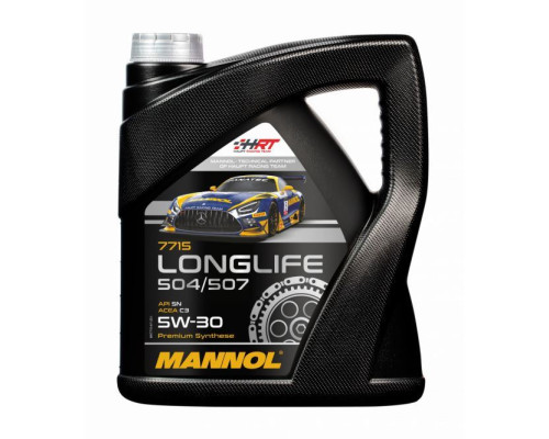 Mannol автомобільне моторне масло 5w30 longlife 504/507 oem для vw, au 4 літри (7715) (синтетичне)