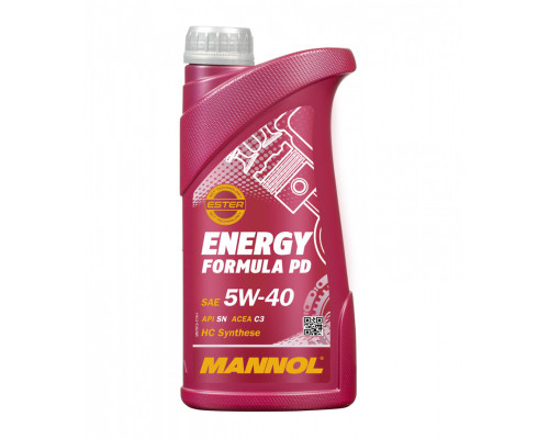 Mannol автомобільне моторне масло 5w40 energy formula pd 1 літр (7913) (синтетика)