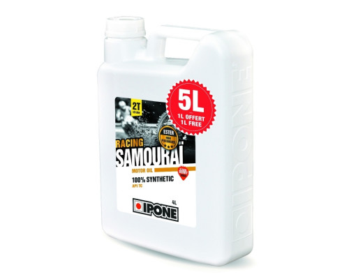 Ipone samourai racing 2t суміш олії 100 PROCENT синтетична 5л ефір полуниця - 4+1 (akc) (4)