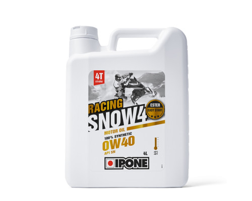 Ipone snow racing 4t 0w40 масло для снігоходів 100 PROCENT синтетичне 4л (-45°c) (akc) (6)