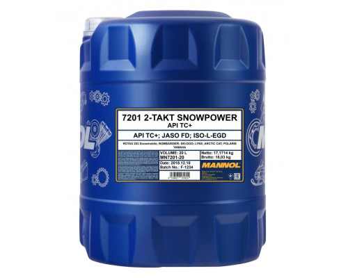 Mannol 2t snowpower 20л (7201)