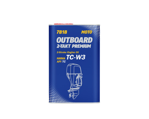 Mannol oil for 2t outboard premium mixture api tc 1l metal can (7818) (12)