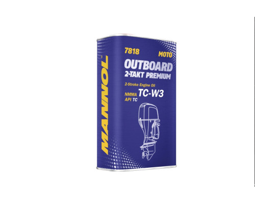 Mannol oil for 2t outboard premium mixture api tc 1l metal can (7818) (12)