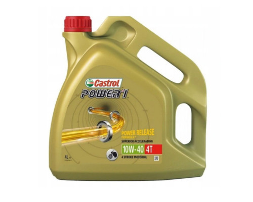 Моторна олива Castrol power 1 gps 4t 10w40 4l напівсинтетика (15043f)