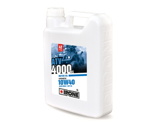 Ipone atv 4000 rs 10w40 напівсинтетична моторна мастила 4л (akc) (6)