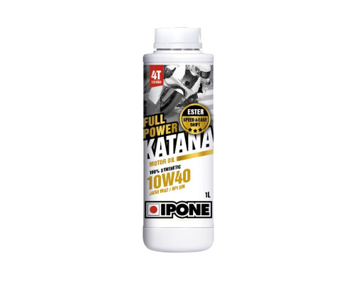 Ipone full power katana 10w40 моторна олива 100 PROCENT синтетична 1л (ester, ma2) (akc) (15)