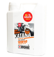 Ipone katana off road 10w40 моторне масло 100 PROCENT синтетичне 5l (ester, ma2) - 4+1  (ip1124) (akc) (4) знято