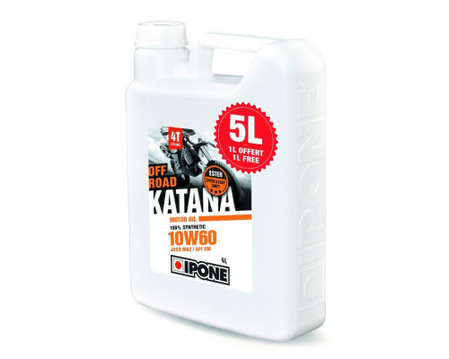 Ipone katana off road 10w60 моторне масло 100 PROCENT синтетичне 5л (ester, ma2) - 4+1 (akc) (4)