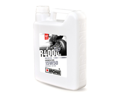 Ipone r4000 rs 15w50 напівсинтетична моторна мастила 4l (ester, ma2) (akc) (6)