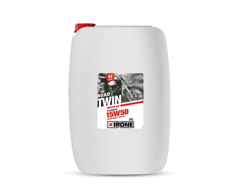Ipone road twin 15w50 semi-synthetic 22l (barrel) (ma2) (akc)