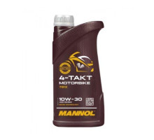 Mannol motor oil 4t motorbike 10w50 1l synthetic ester technology (jaso ma/ma2) (7814) (20)