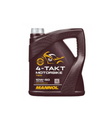 Mannol motor oil 4t motorbike 10w50 4l synthetic ester technology (jaso ma/ma2) (7814) (20)