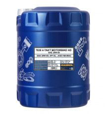 Mannol motor oil 4t motorbike hd 20w50 10l v-twin ma2 semi-synthetic (7830)