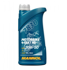 Mannol motor oil 4t motorbike hd 20w50 1l v-twin ma2 semi-synthetic (jaso ma/ma2, api sl) (7830) (20)