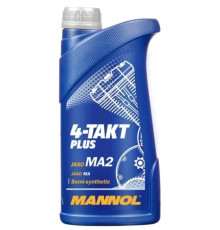 Mannol engine oil 4t plus 10w40 1l (api sl, jaso ma/ma2) semisynthetic (7202) - коробка 40 штук (упаковка)