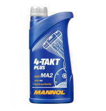 Mannol engine oil 4t plus 10w40 1l (api sl, jaso ma/ma2) semi-sinthetic (7202) (20) (960)