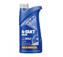 Mannol engine oil 4t plus 10w40 1l (api sl, jaso ma/ma2) semi-sinthetic (7202) (20) (960)
