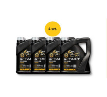 Mannol engine oil 4t plus 10w40 4l (api sl, jaso ma/ma2) semisynthetic (7202) (20) - коробка по 4 штуки (пакет)
