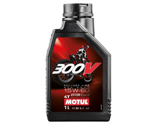 Motul engine oil 300v 4t fl off road 15w60 1л (синтетика)