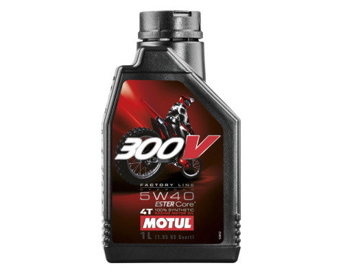 Motul engine oil 300v 4t fl off road 5w40 1л (синтетика)
