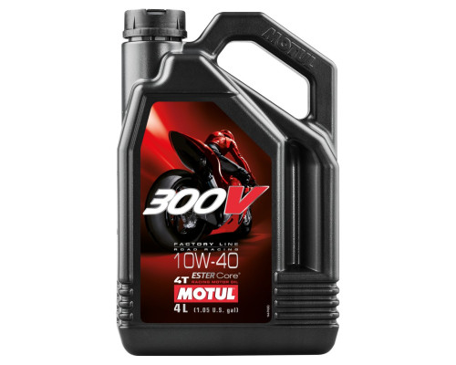 Motul engine oil 300v 4t fl road racing 10w40 4l (синтетичне)