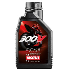 Motul engine oil 300v 4t fl road racing 5w40 1л (синтетичне)