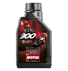 Motul engine oil 300v2 4t fl road / off road factory line racing 10w50 1l (синтетичне)