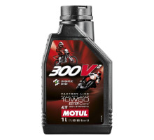 Motul engine oil 300v2 4t fl road / off road factory line racing 10w50 1l (синтетичне)