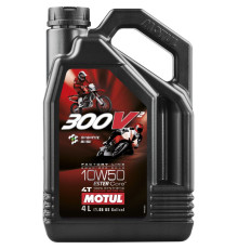 Motul engine oil 300v2 4t fl road / off road factory line racing 10w50 4l (синтетичне)